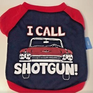D🐶G T-Shirt - ‘I Call Shotgun’
NEW w/Tag 
Fits more like ***Xtra Small***